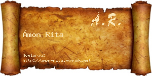 Ámon Rita névjegykártya